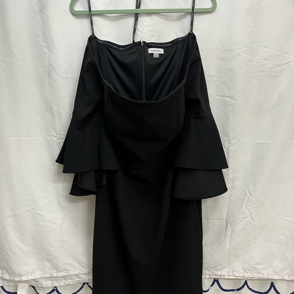 Calvin Klein Black Strapless Dress